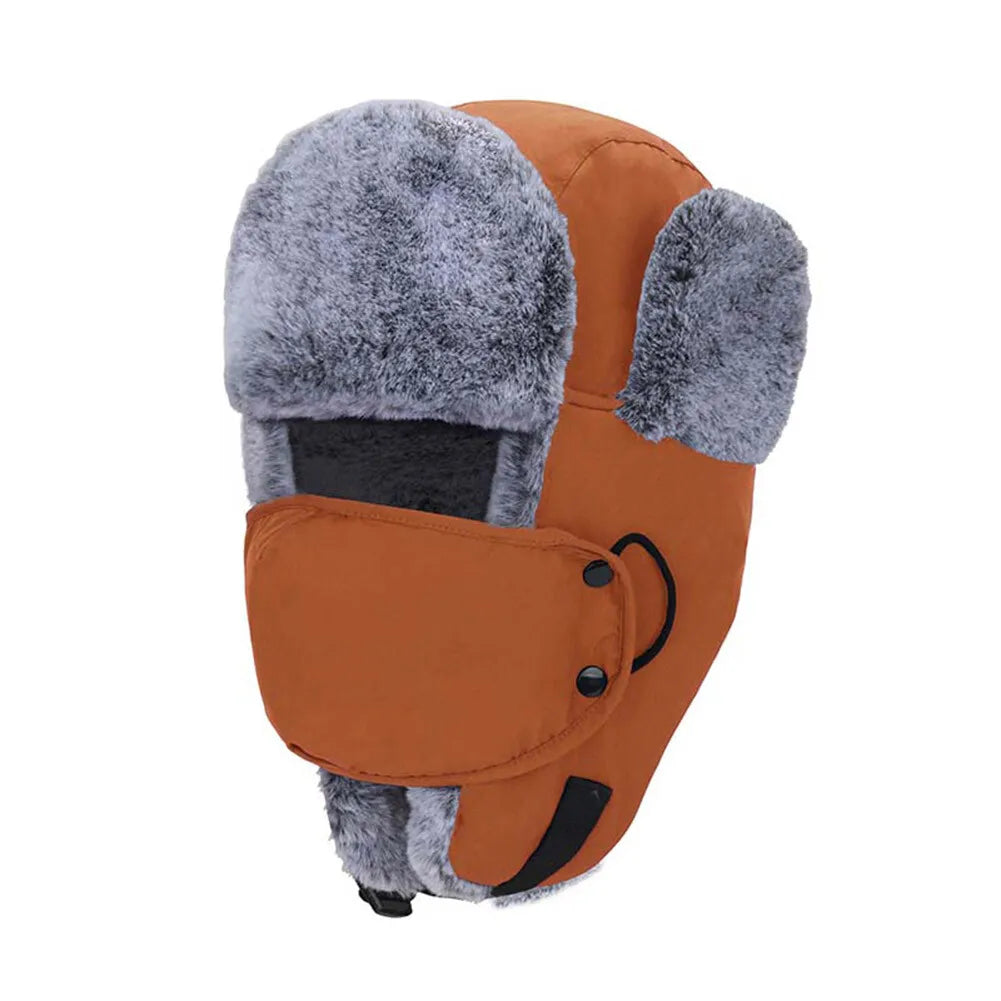 Outdoor Windproof Earflaps Warm Hat Winter Men Women Snow Ski Hat Lei Feng Caps Earmuffs Hats Masks Ear Protection Hats
