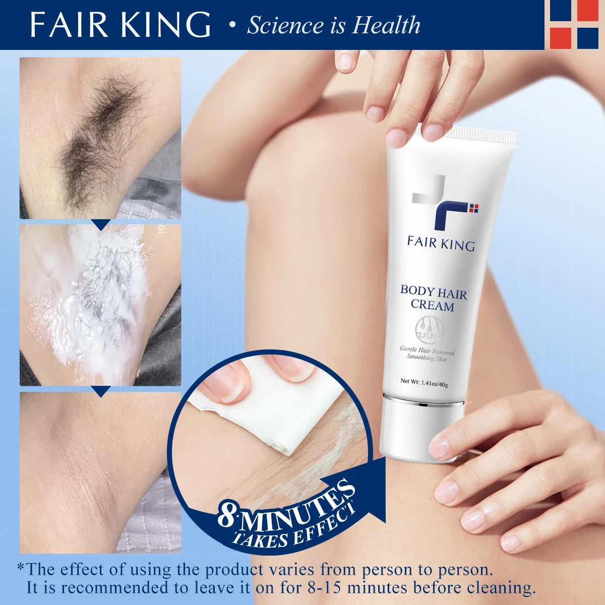 FAIR KING Depilatory Cream Men Women Herbaly Painless Hair Remover Cream For Removal Armpit Legs Hair Body Care Skin Care 40g