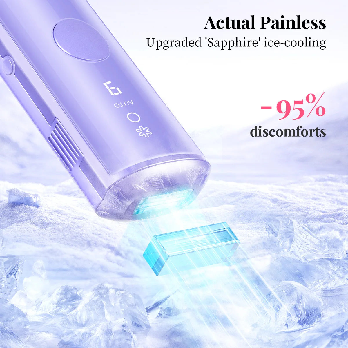 3-in-1 Cooling Laser Hair Removal Rejuvenation Acne Remove Permanent Bikini Trimmer Painless Hair Remove for Women IPL Epilator