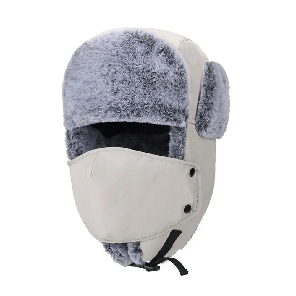 Outdoor Windproof Earflaps Warm Hat Winter Men Women Snow Ski Hat Lei Feng Caps Earmuffs Hats Masks Ear Protection Hats