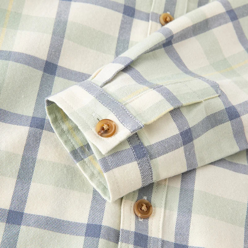 Dave Bella Boys Plaid Blouse Shirts Spring Fall Long Sleeve Button-Down Top for Childern Cotton Shirt Coat DB3224618-A