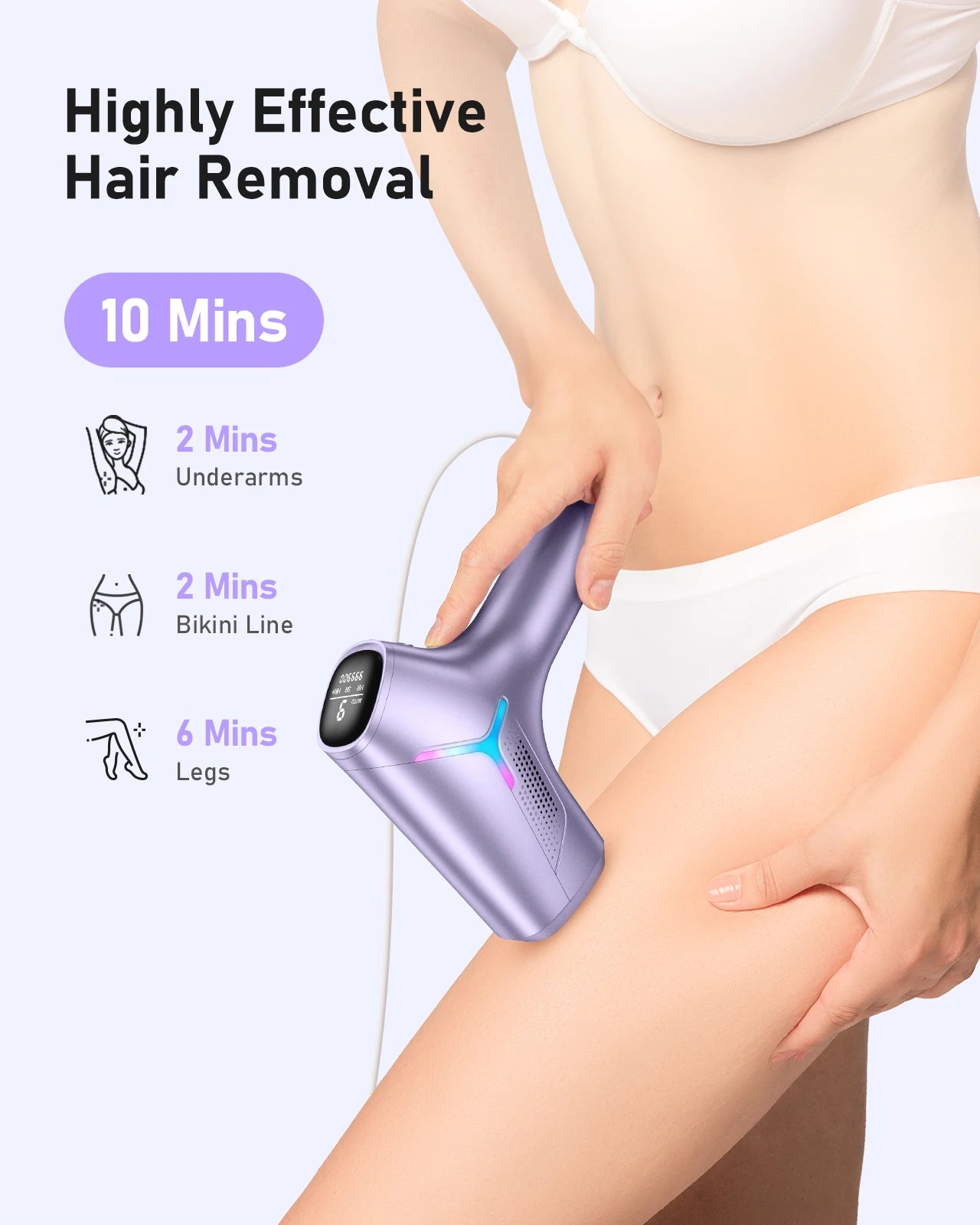 990000 Flashes Laser Hair Removal for Women and Men Body Bikini and Facial Areas Painless Permanent HairRemoval IPL Hair Removal