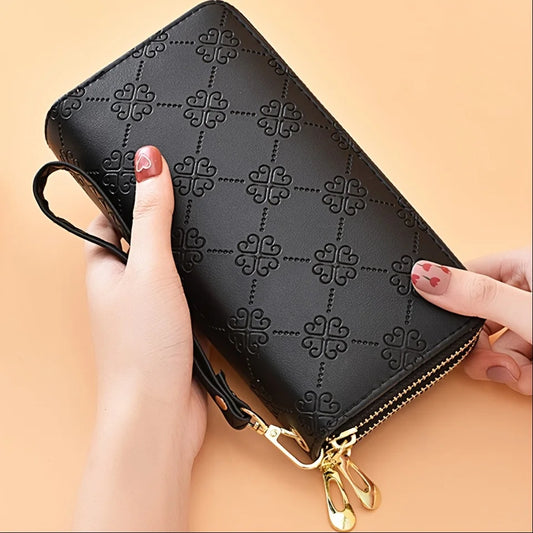 Ladies Wallet, Elegant Wallet Storage, Portable Storage Wallet, Large Capacity Wallet, Double Layer Cell Phone Bag