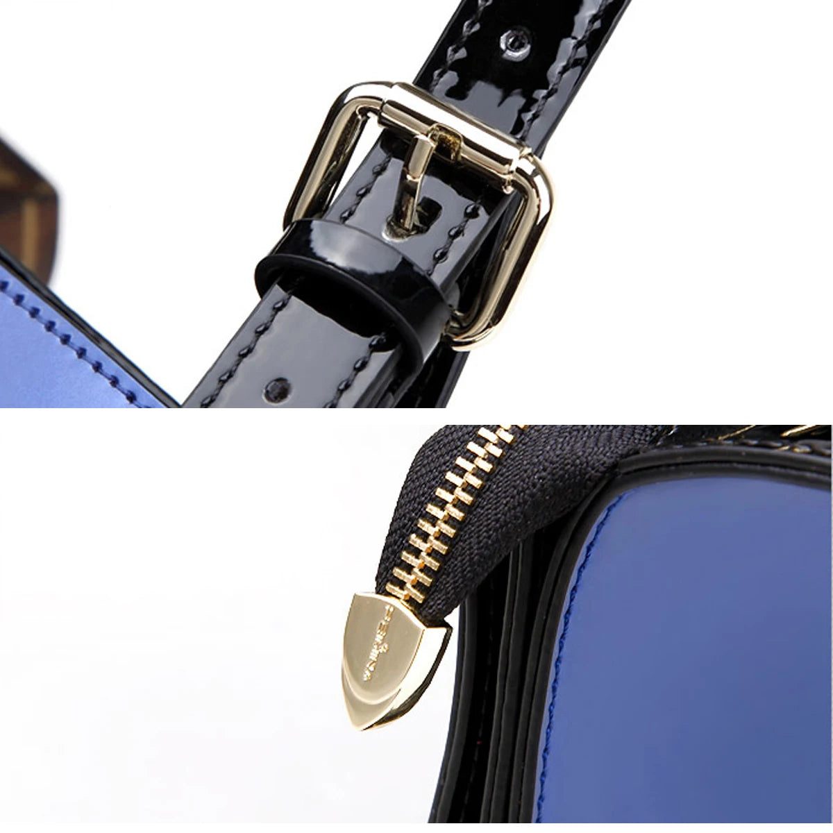 Patent Leather Handbags for Women,Designer, Luxury Tote Bag Large Capacity,Business Vintage Shiny Underarm Purses Shoulder Bags