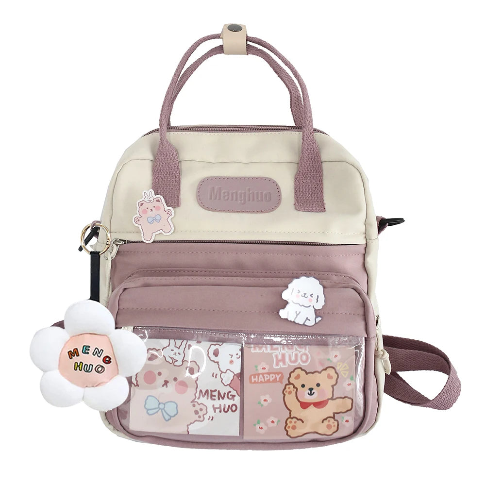 Casual Fashion Laptop Mochil 10.23x9.44x3.54in Kawaii School Backpack Japanese Style Backpack for Travel Shopping Student School