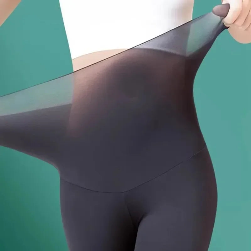 Women's Thin Yoga Leggings High-waisted Elastic Summer Thin Sunscreen Leggings Sexy Lift Buttocks Fitness Pants Bottoming Pants