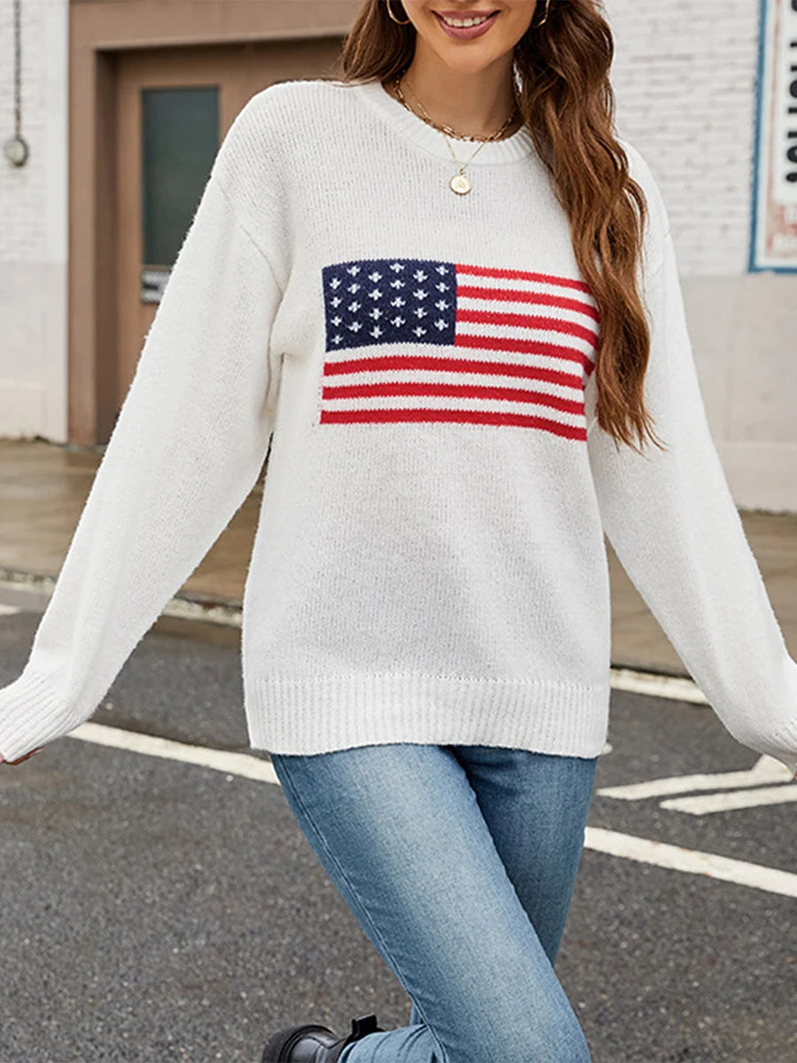 Women s Distressed Denim Jacket with American Flag Patchwork and Frayed Hem Casual Streetwear Outerwear Coat for Fall Winter