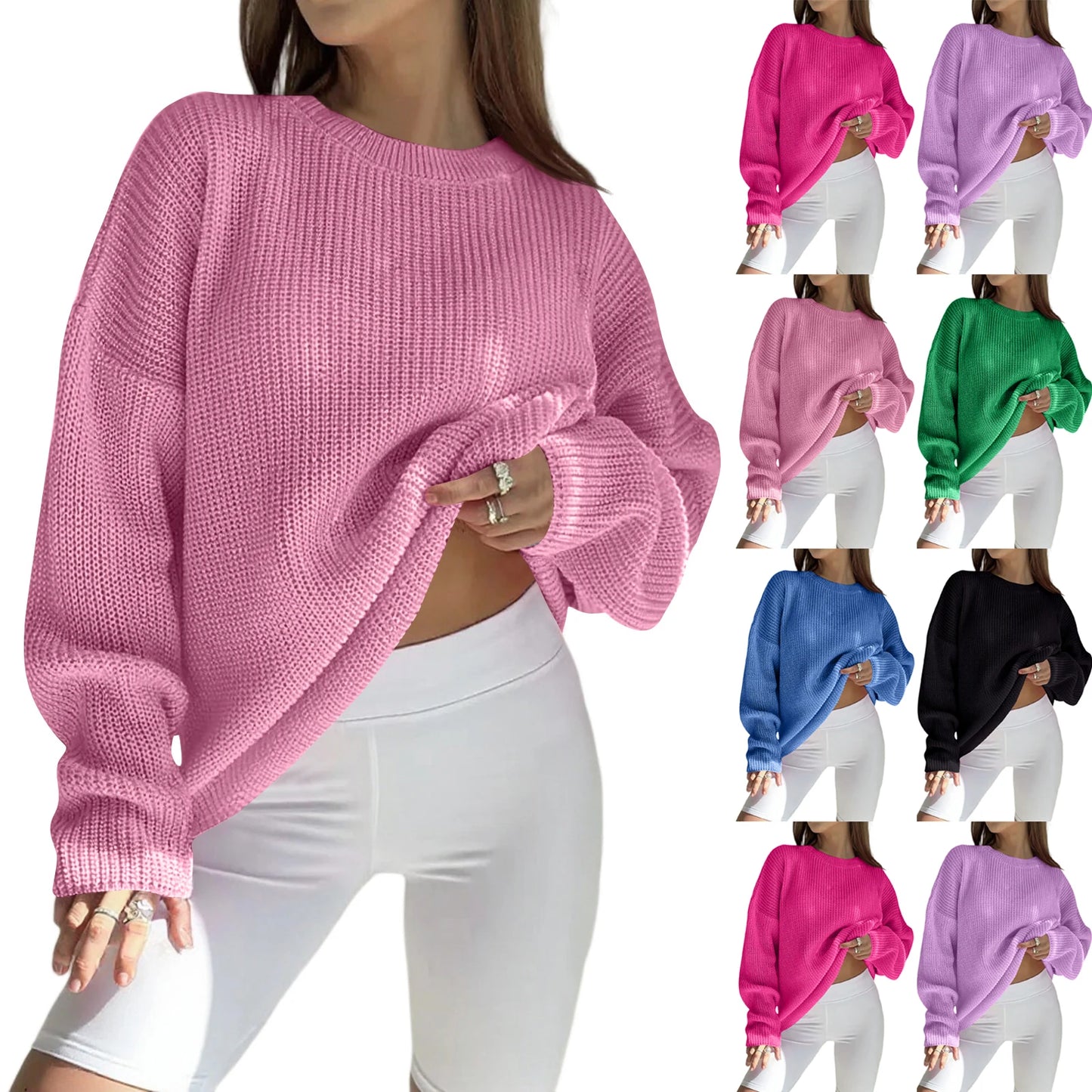Women'S Casual Long Sleeve Wool Hollow Out Sweaters For Women 2025 Trendy Lightweight Crochet Pullover Tops Ropa De Mujer Winter