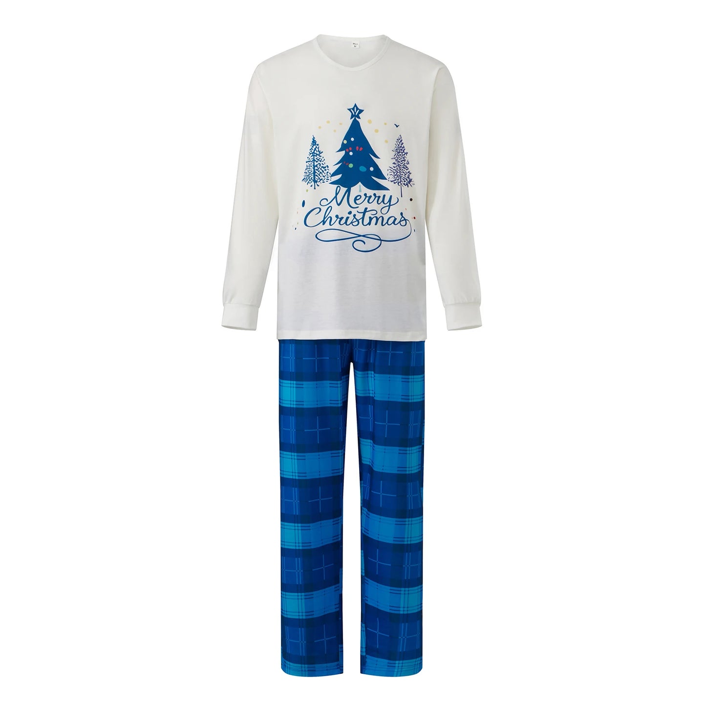 Holiday Family Matching Pajamas Set Festive Reindeer Print Tops with Striped Bottoms Sleepwear Loungewear for Christmas