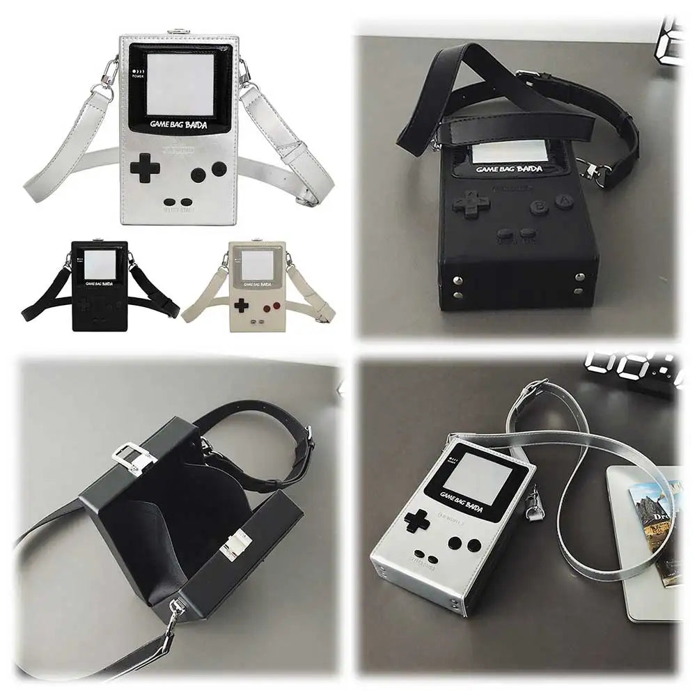 Crossbody Bag for Women Game Console Shape Messenger Bag PU Leather Adjustable Strap Small Purse for Work Travel