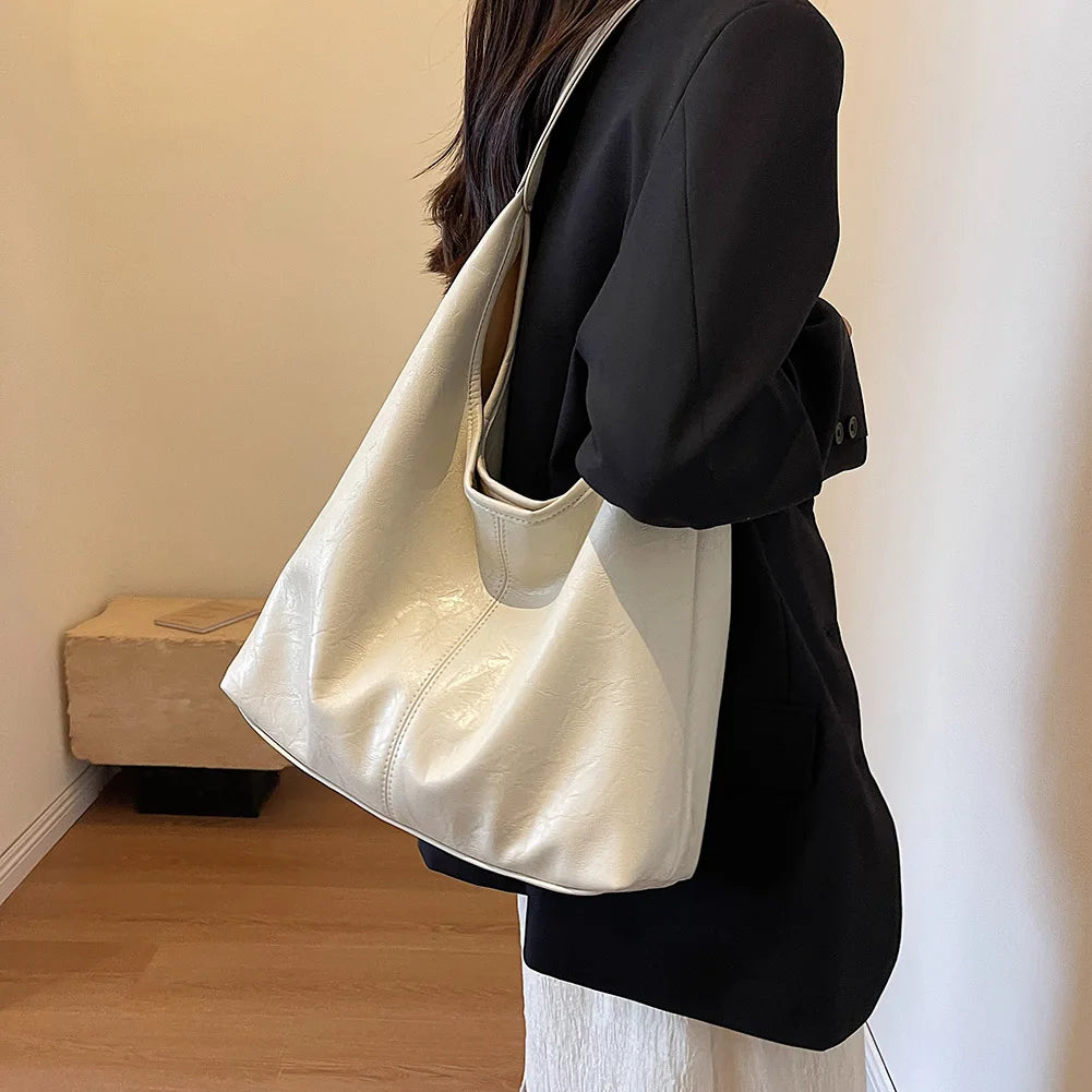 Women Soft Underarm Bag Fashion Hobo Bag and Clutch Versatile 2pcs Shoulder Bag and Handbag Set Satchel Hobo Bag Commuting Bag