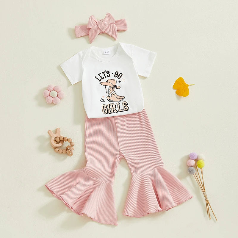 Toddler Girls Cowgirl Style Denim Dress with Fringe Trim Embroidered Details and Matching Boots - 3 Piece Western Outfit