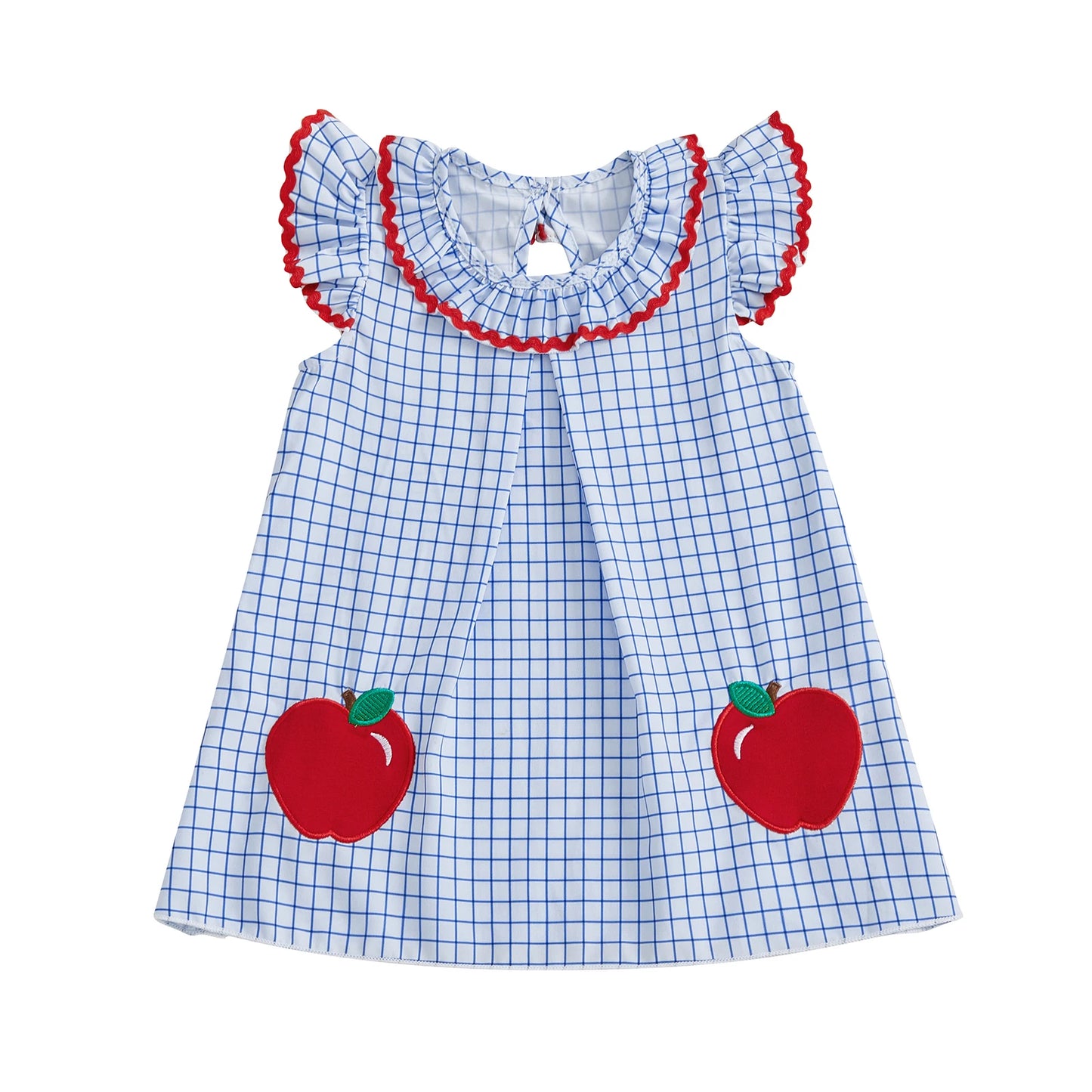 Toddler Girl Floral Print Sleeveless Round Neck A-Line Dress Summer Casual Dress with Bow Detail and Ruffle Hem