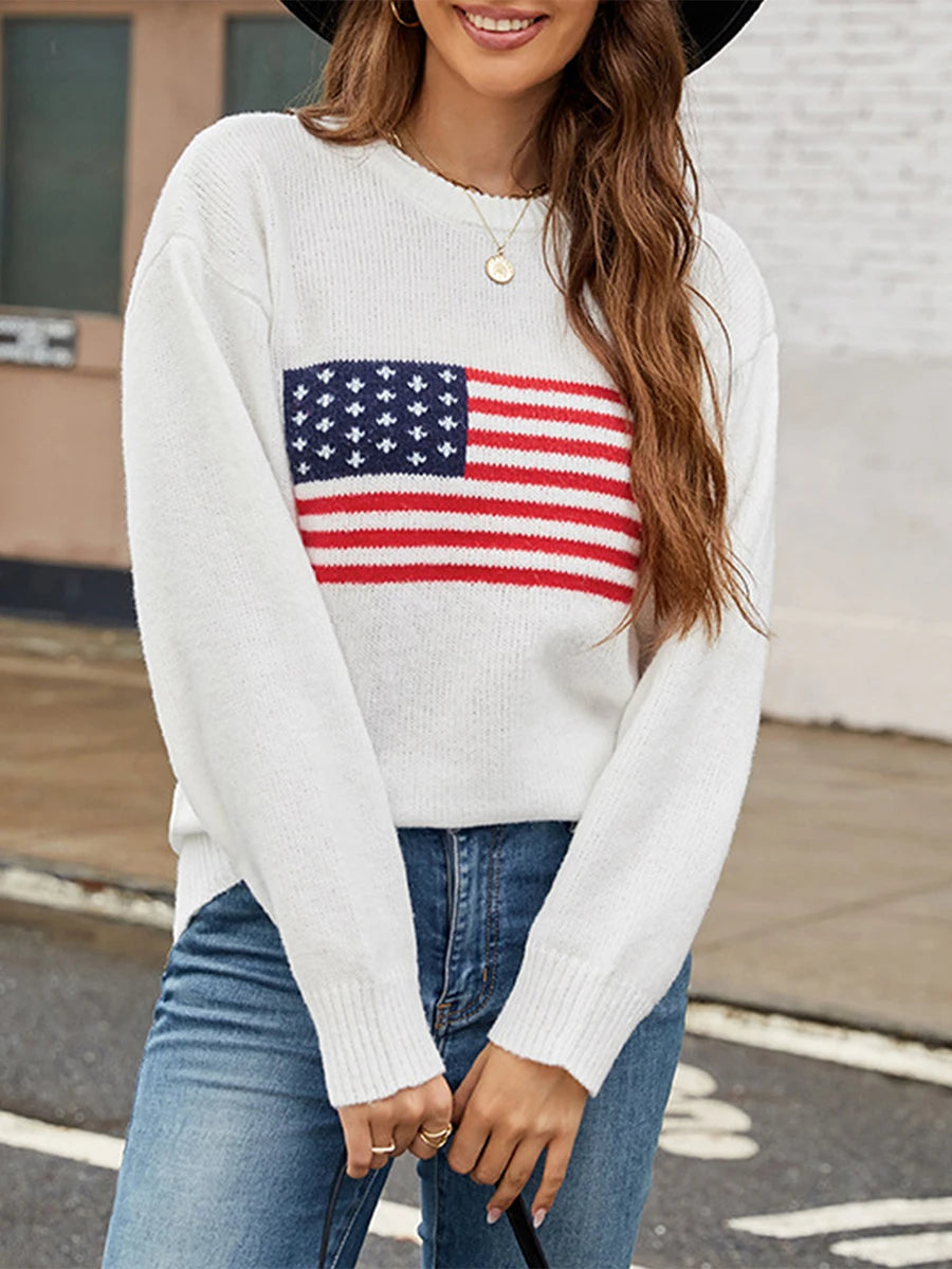 Women s Distressed Denim Jacket with American Flag Patchwork and Frayed Hem Casual Streetwear Outerwear Coat for Fall Winter