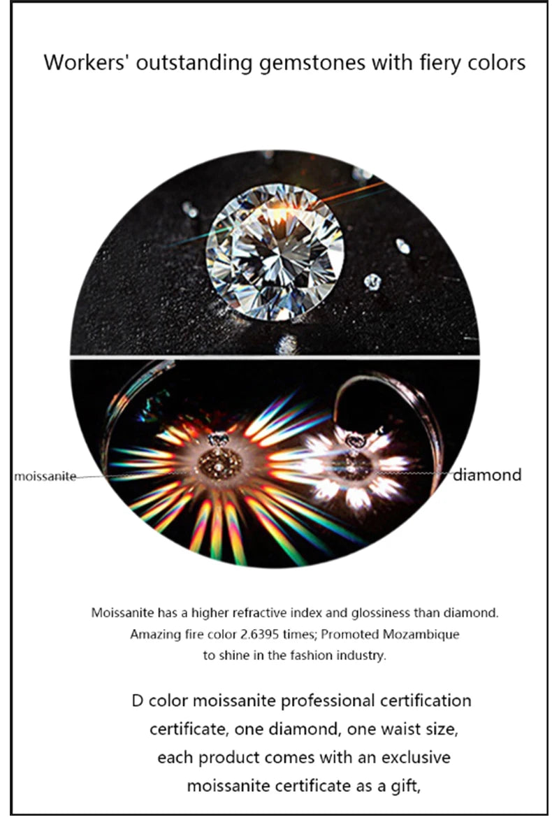 One elegant men's 925 silver ankle accessory, featuring a moissanite gemstone, lightweight at 4.5 grams, complete with a profess