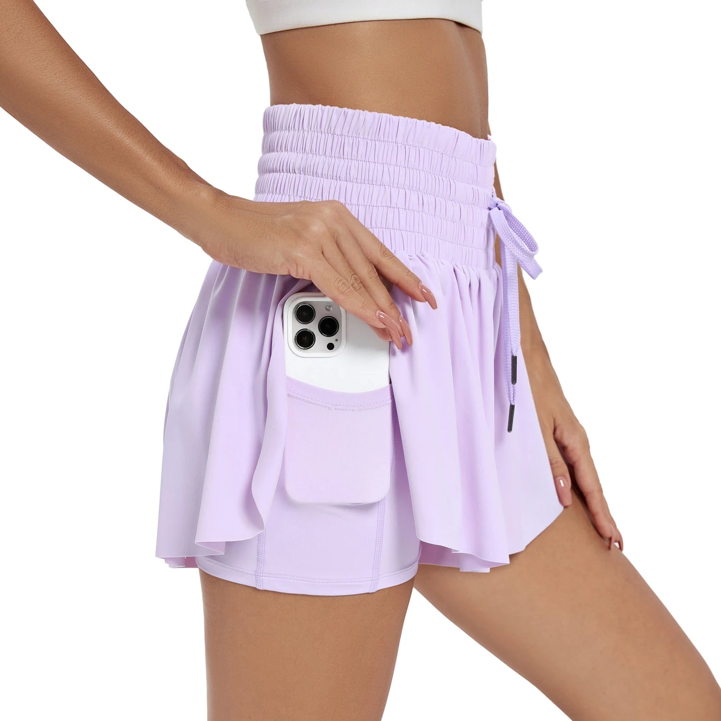 Flowy Athletic Shorts for Women High Waisted Gym Yoga Workout Running Tennis Skirt Skort Cute Clothes Casual Summer