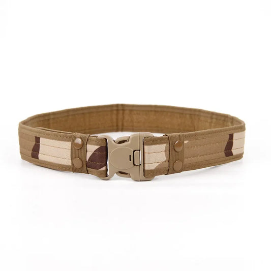 New Convas Belts Quick Release Tactical Belt Fashion Men Canvas Waistband Outdoor Hunting Camouflage Waist Strap