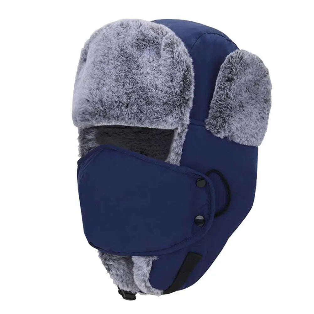 Outdoor Windproof Earflaps Warm Hat Winter Men Women Snow Ski Hat Lei Feng Caps Earmuffs Hats Masks Ear Protection Hats