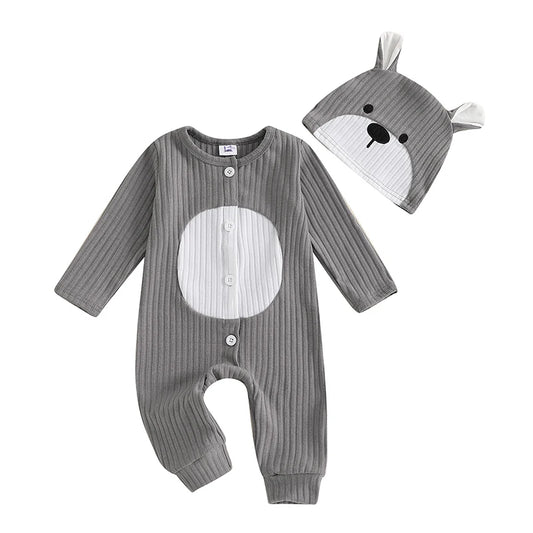 Toddler Winter  Cartoon Character Fleece Hooded Footed Pajamas with Zipper Front and Anti-Slip Soles 12-24M