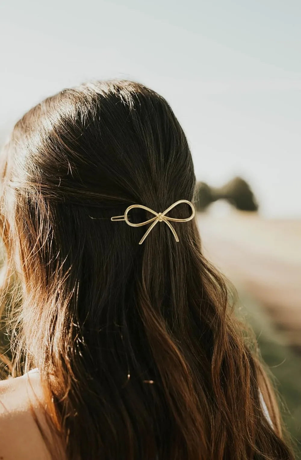 4Pcs Metal Hairpins with Chic Minimalist Bows - Simple and Stylish Hair Accessories Gift for Women and Girls