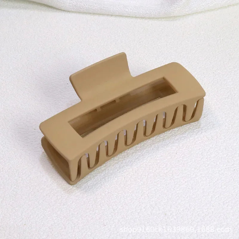 DOREMI Matte Square Personalized Hair Claw Print Logo Custom Name Hair Clips Custom Letters Woman Hair Barrettes Hair Claw