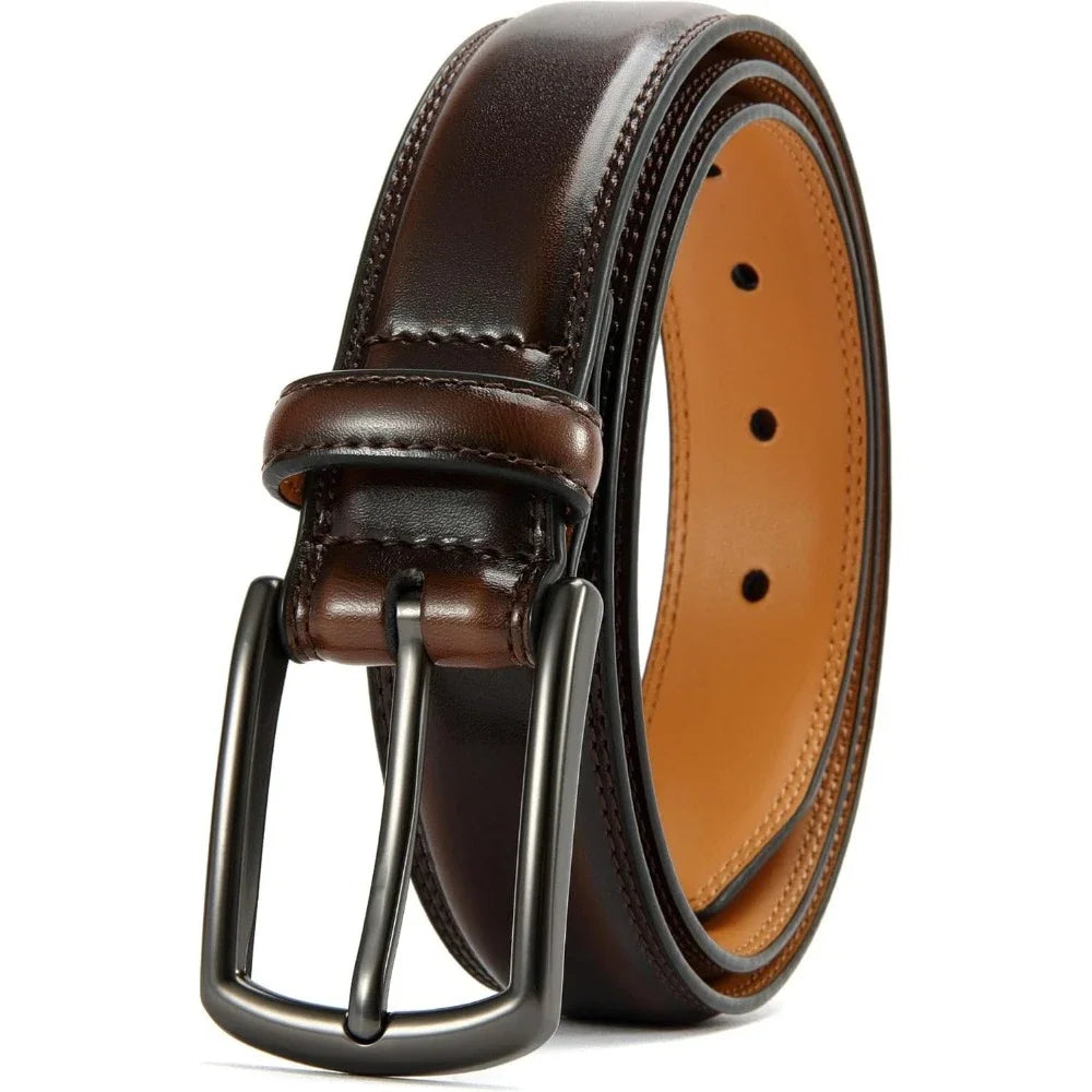 Mens Belts Leather 1 1/8" for Gift Men - Perfect Companion to Mens Dress Shoes