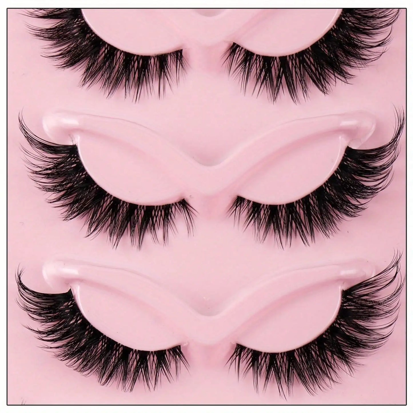 9Boxes (45Pairs) Cat Eye Lashes Fake Eyelashes Natural Long Manga Lashes Winged End Eye Elongated Eyelashes Fake Lashes Makeup