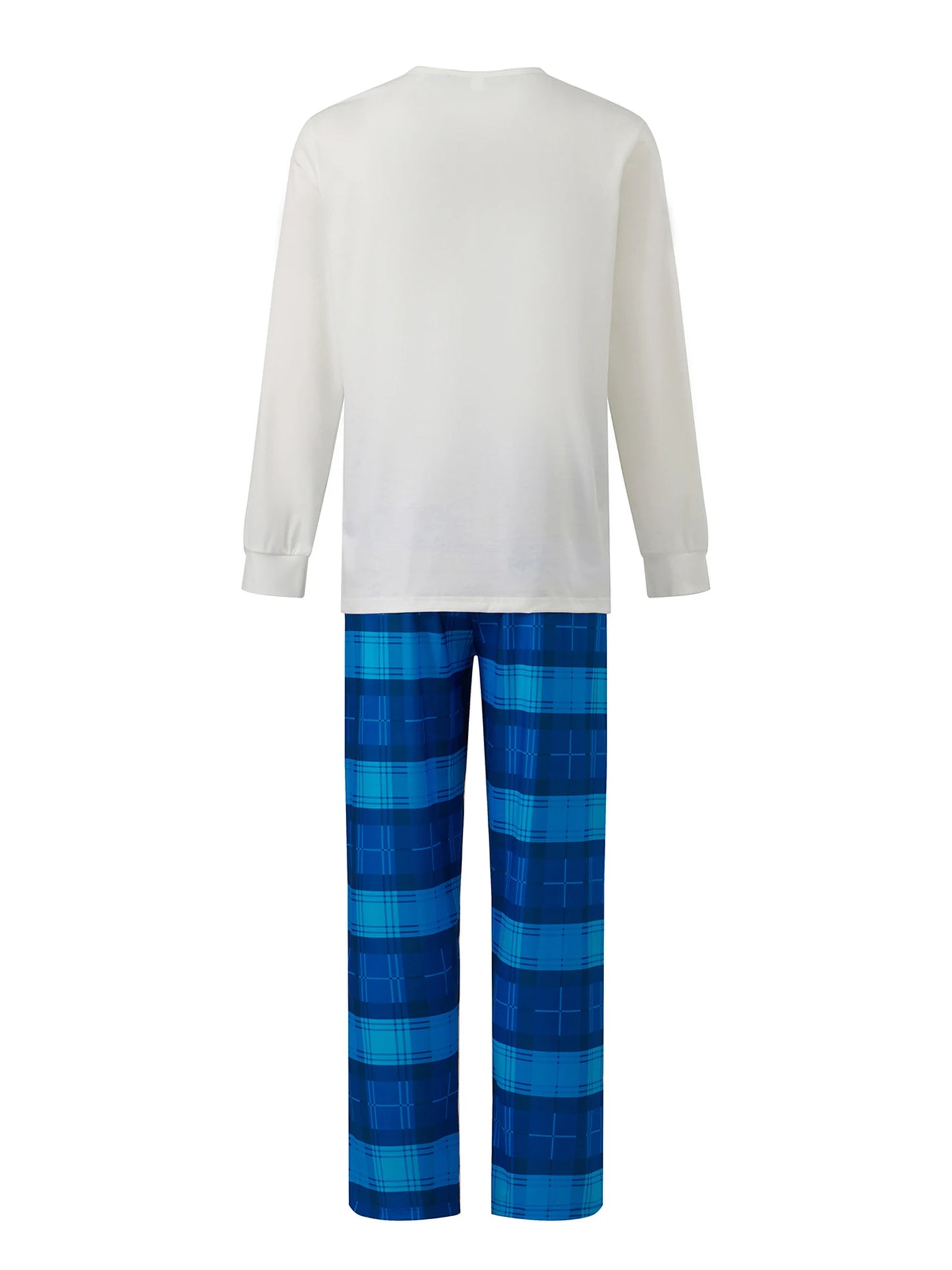 Holiday Family Matching Pajamas Set Festive Reindeer Print Tops with Striped Bottoms Sleepwear Loungewear for Christmas
