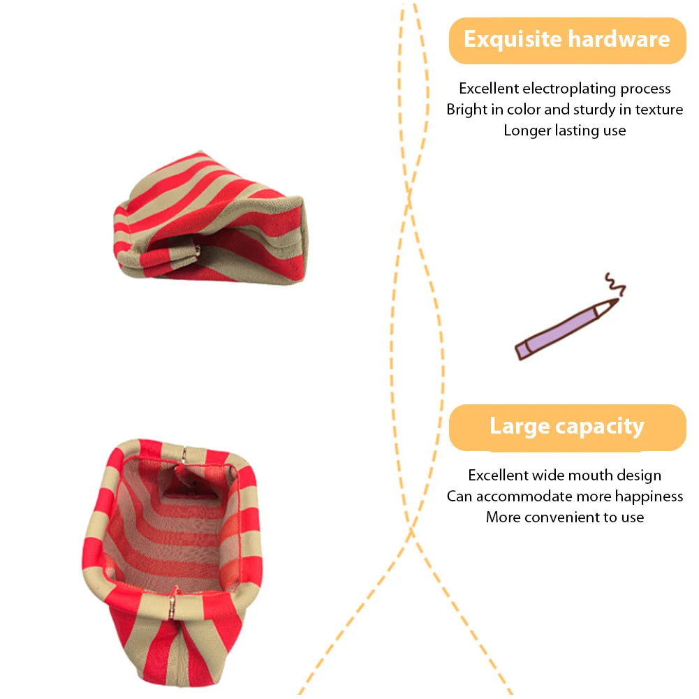 Women Knitted Clutch Purse Contrast Color Small Crochet Handbag Knitting Dumpling Clutch Summer Beach Bag