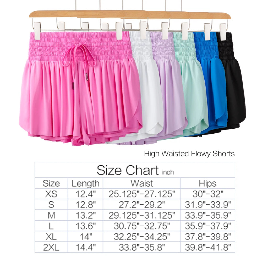 Flowy Athletic Shorts for Women High Waisted Gym Yoga Workout Running Tennis Skirt Skort Cute Clothes Casual Summer