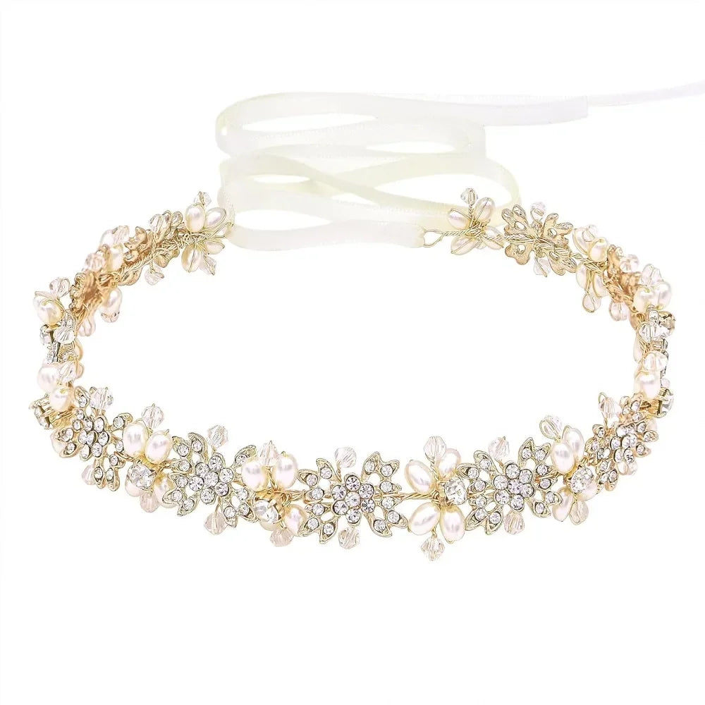 Bridal Headpiece Flower Design Wedding Headband Bridal Hair Accessories