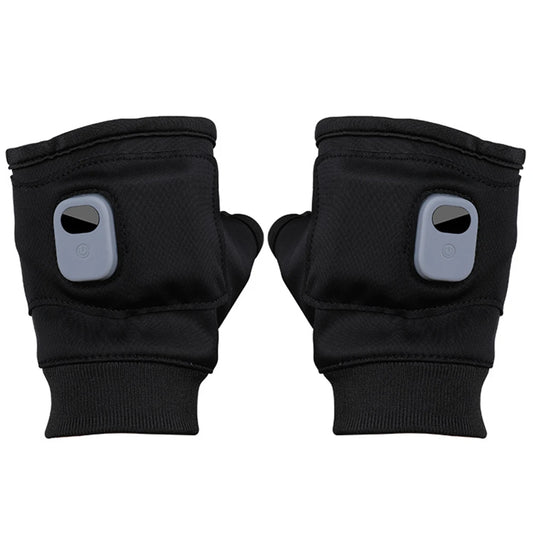 1PC Heating Gloves Rechargeable Winter Warm USB Electric Heated Gloves Fingerless Hand Warmer Thermal for Sports Skiing Gloves