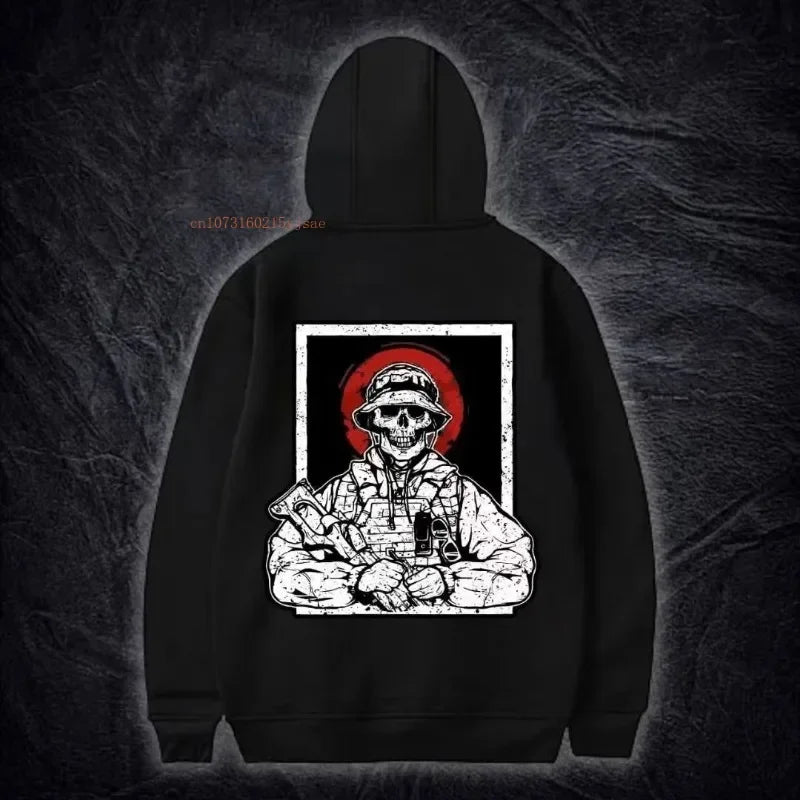 Black Cotton Thickened Pullover Hoodie Men Women Spring New Netroots Design Pattern Printing Sports Hoodie Ins Tide Loose Tops