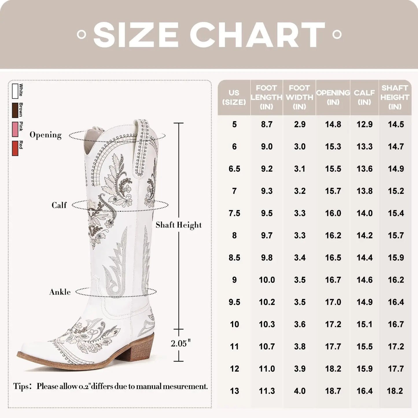 Cowboy Boots for Women - Wide Calf Knee High Western Cowgirl Boots, Sparkly Rhinestone Retro Country Boots White