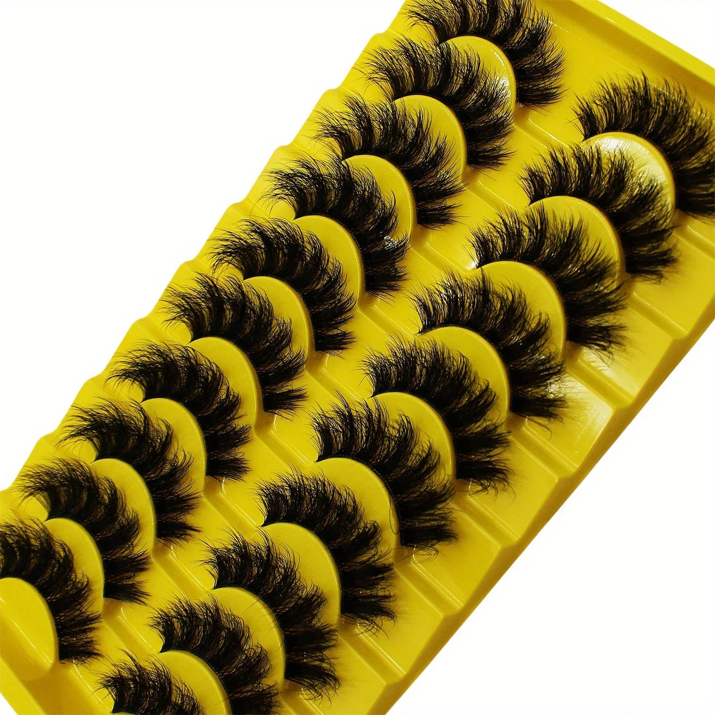 30 Pairs 3-Pack 3D Fake Lashes Fluffy Soft Wispy Volume Natural long E-girls False Eyelashes Eye Lashes Reusable lashes Makeup