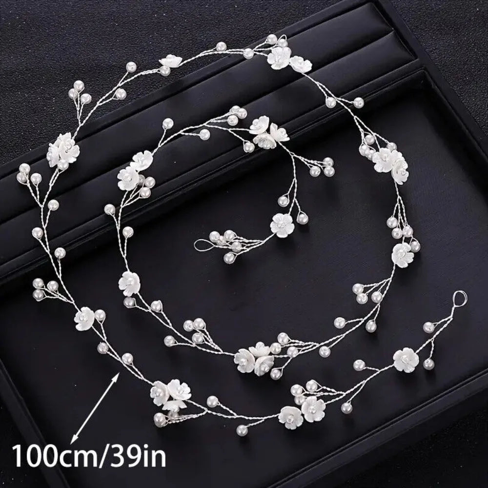 Flower Girls Flower Wreath Headband BoHo Flower Crown Garland Headpiece Wedding Festival Party