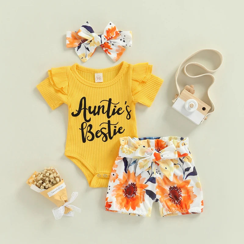 Toddler Boys Cotton T-Shirt and Shorts Set Short Sleeve Round Neck Tee with Striped Shorts Summer Outfit for Kids