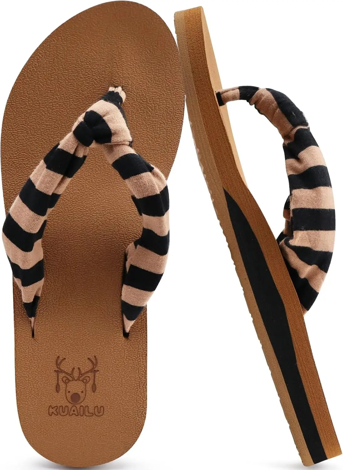 Flip Flops for Women with Arch Support Yoga Mat Comfortable Summer Beach Walking Thong Cushion Sandals Slip On Indoor Outdoor