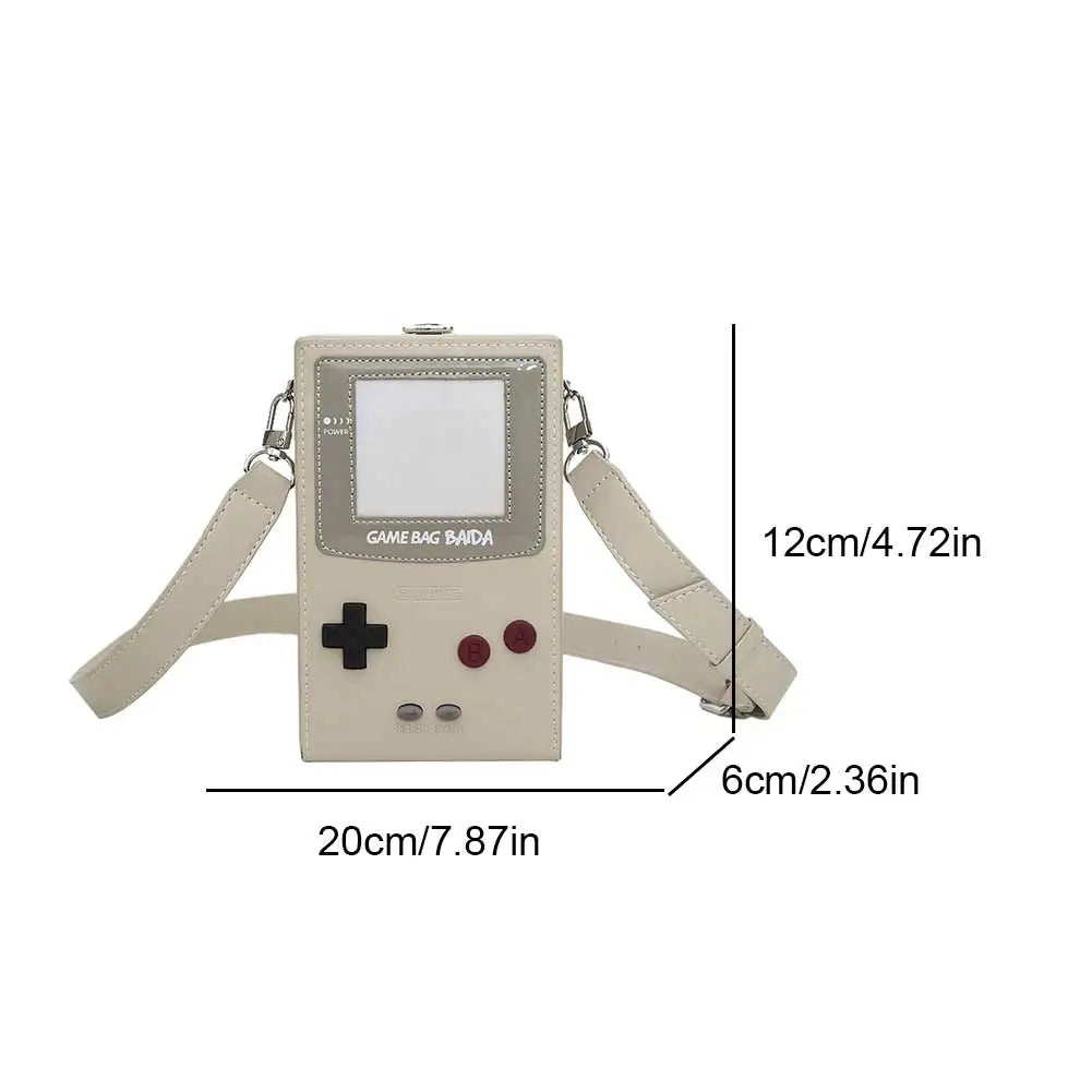 Crossbody Bag for Women Game Console Shape Messenger Bag PU Leather Adjustable Strap Small Purse for Work Travel