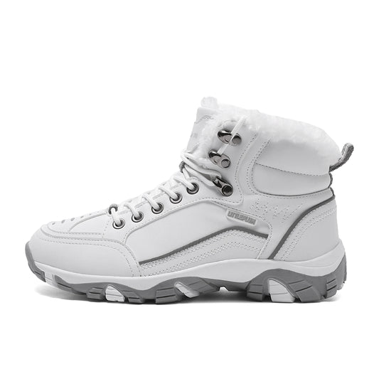 Womens Winter Hiking Boots Waterproof Non Slip Warm Lined Snow Boots for Outdoor Trekking