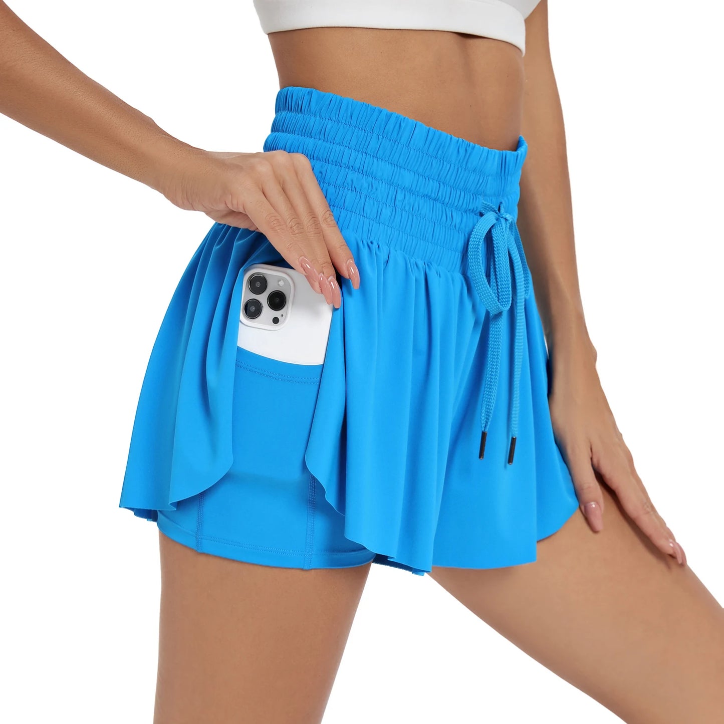 Flowy Athletic Shorts for Women High Waisted Gym Yoga Workout Running Tennis Skirt Skort Cute Clothes Casual Summer
