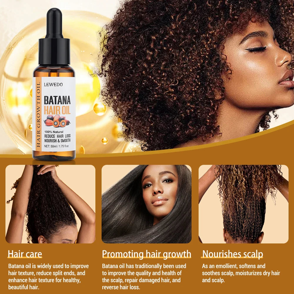 Anti-Hair Loss Batana Oil Natural Hair Conditioner Hair Growth Products Strengthen Roots Anti-Breakage Treatment US Warehouse