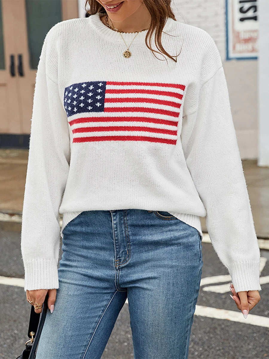 Women s Distressed Denim Jacket with American Flag Patchwork and Frayed Hem Casual Streetwear Outerwear Coat for Fall Winter