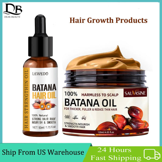 Anti-Hair Loss Batana Oil Natural Hair Conditioner Hair Growth Products Strengthen Roots Anti-Breakage Treatment US Warehouse
