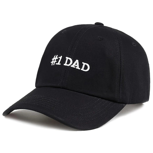 1piece Unisex #1 DAD Embroidery Baseball Caps Spring and Autumn Outdoor Adjustable Casual Hats Sunscreen Hat
