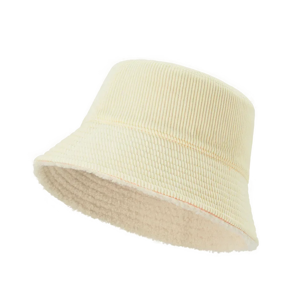 OhSunny Winter Bucket Hat for Women Keep Warm Cap Outdoor Casual Hats For Ladies Girls Riding Windproof 56-58cm