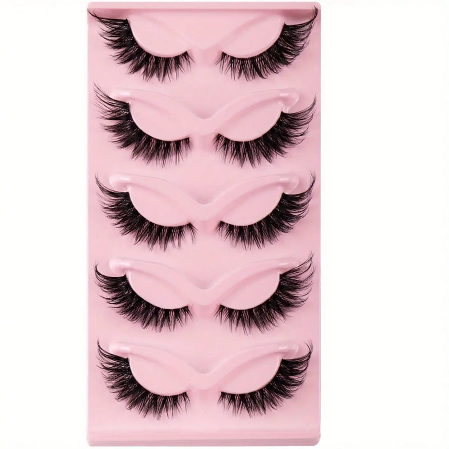 9Boxes (45Pairs) Cat Eye Lashes Fake Eyelashes Natural Long Manga Lashes Winged End Eye Elongated Eyelashes Fake Lashes Makeup