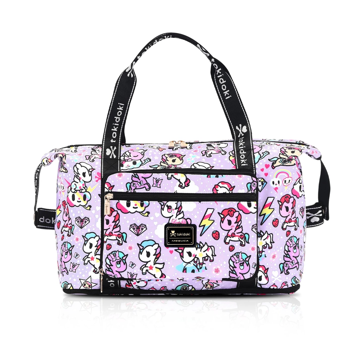 Tokidoki Unicorno Travel Luggage Bag for Short Trip Duffle Bag 40L Large Capacity Multi-functional Handbag for Sports Gym