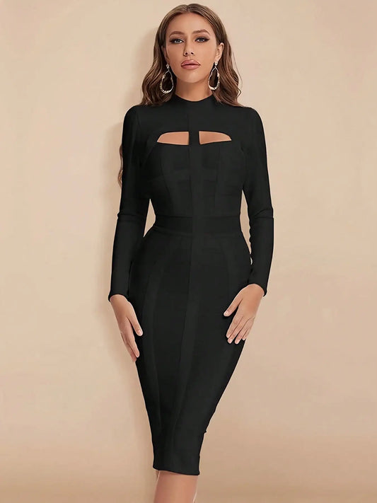 Bandage Dress Black Bodycon Dress Evening Party Elegant Sexy One Shoulder Birthday Club Outfit 2022 Summer New Arrival