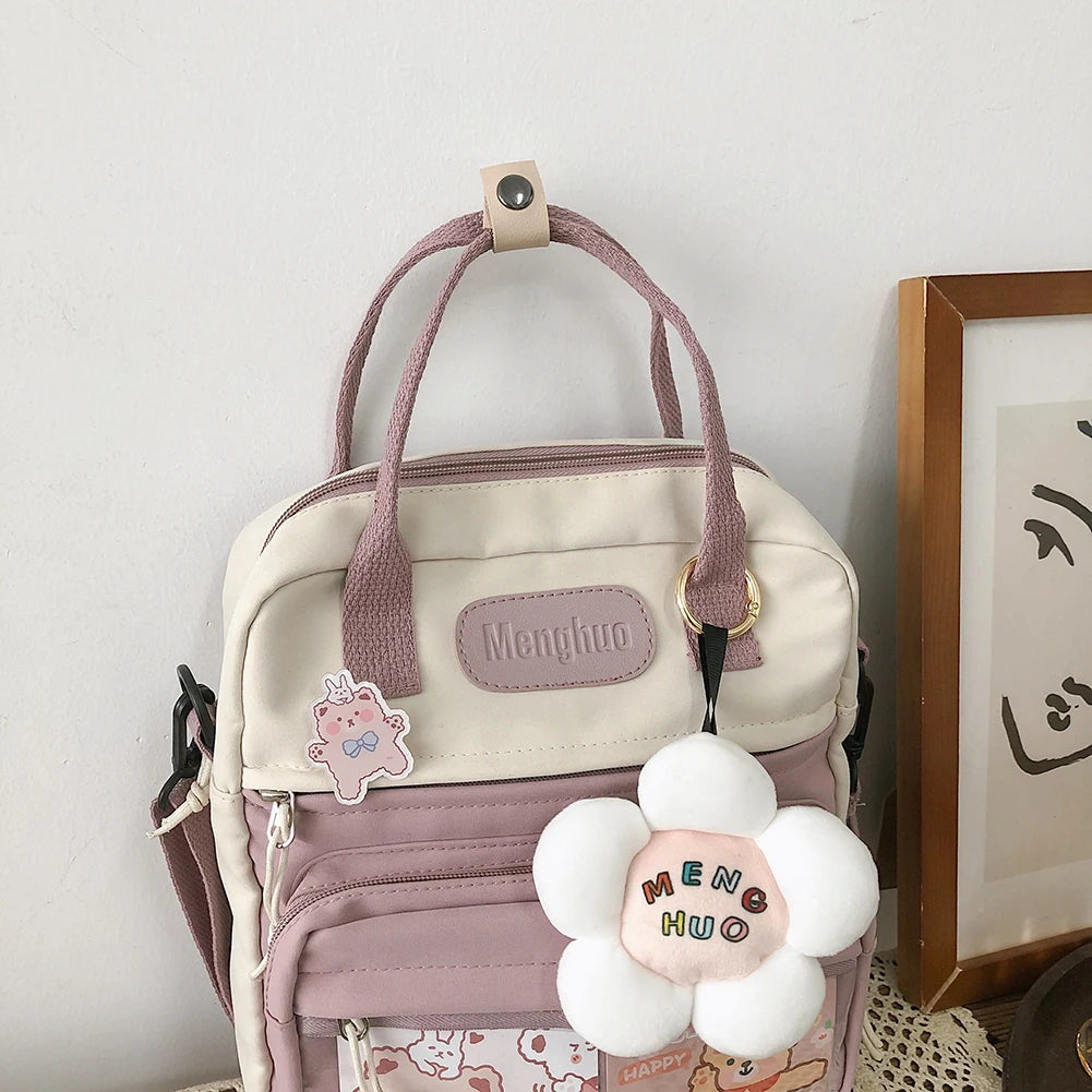 Casual Fashion Laptop Mochil 10.23x9.44x3.54in Kawaii School Backpack Japanese Style Backpack for Travel Shopping Student School